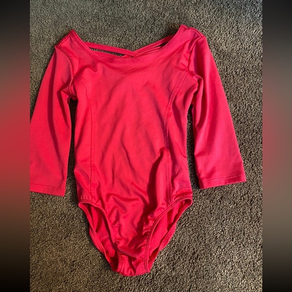 Pink girls Gymnastics leotard XS - Picture 1 of 3